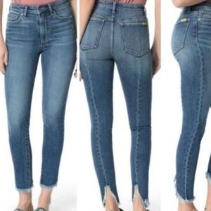 Joe's Jeans "The Charlie" High Rise Skinny Raw Cutout Ankle  Size 26